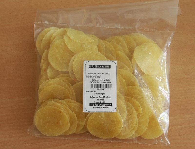 Appu Garlic Vadam